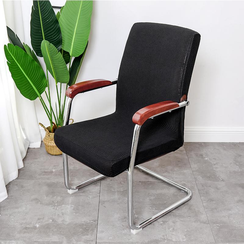 Chair Covers Stretch Polyester Cover Water Proof Solid Color For Arm Office Computer Funda Sillon