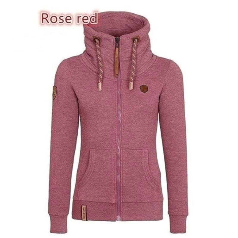 Autumn Winter Casual Women Long Hoodies Sweatshirt Coat Zip Up Outerwear Hooded Jacket Plus Size velvet Outwear Tops 201112