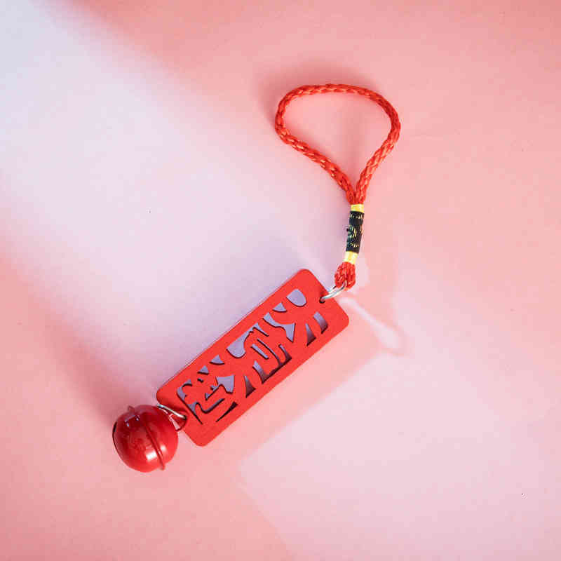 Key Rings Happy Year Chinese Knot Pendant Fu Word Festive Style Chain Bag Small Gift