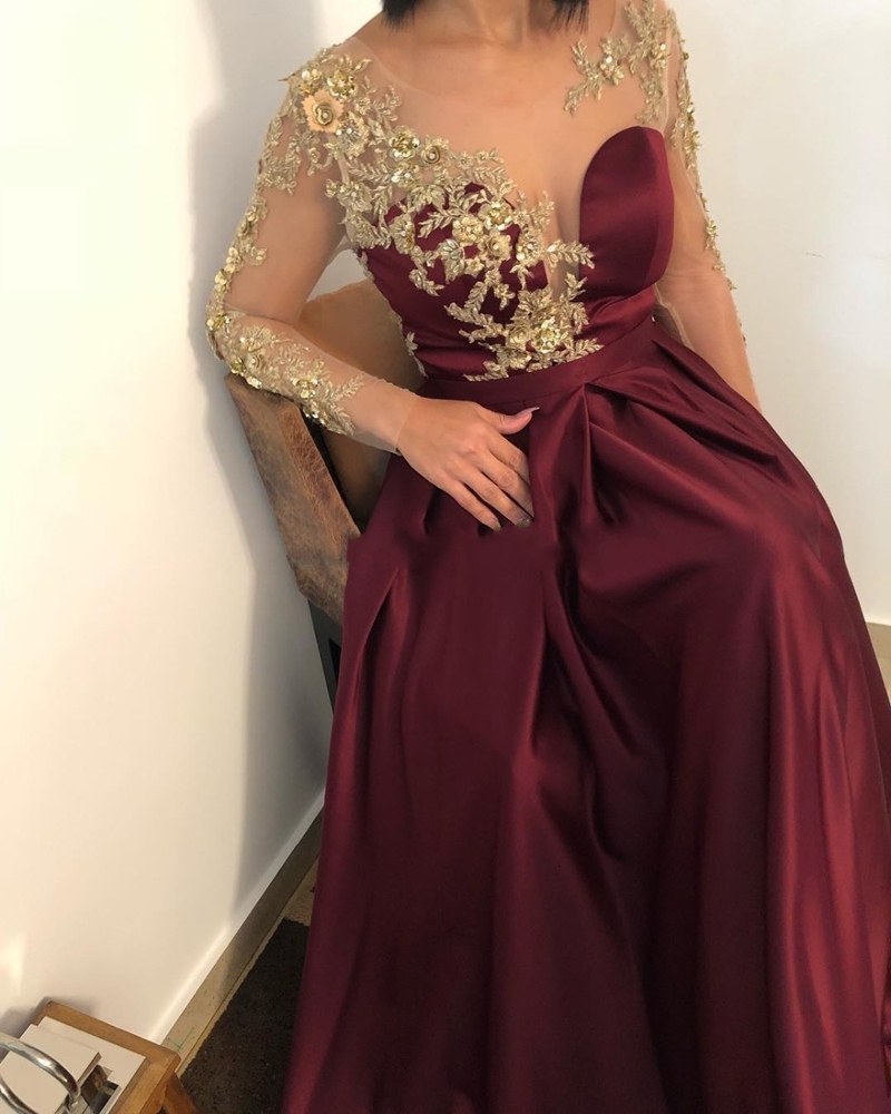 2021 New Burgundy Arabic Muslim Long Sleeve Evening Es Gold Appliques Prom Gown Plus Size Elegant Party Robe De Soriee Gvtp, Navy blue
2021 New Burgundy Arabic Muslim Long Sleeve Evening Es Gold Appliques Prom Gown Plus Size Elegant Party Robe De Soriee Gvtp, Navy blue