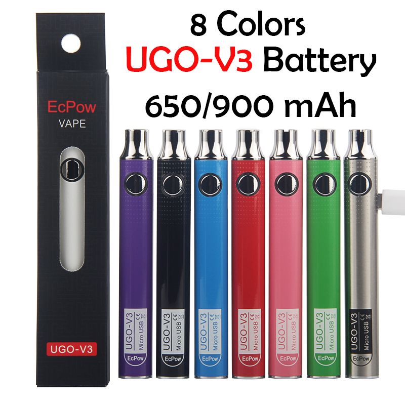 UGO V III V3 650 900mAh EVOD Ego 510 Battery 8colors micro USB Charge Passthrough vape batteries vs Spinner 3s
UGO V III V3 650 900mAh EVOD Ego 510 Battery 8colors micro USB Charge Passthrough vape batteries vs Spinner 3s
