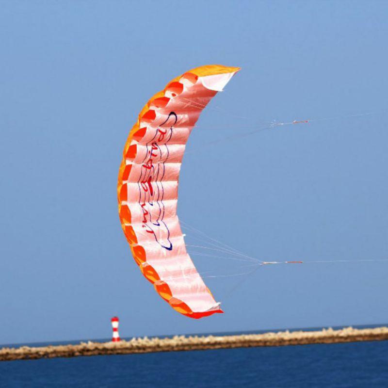 Outdoor Gadgets Parachute Dual Line Stunt Kite Parapente Parafoil Travel Paragliding Fun Sports Power Kitesurf Sport Toy Accessories