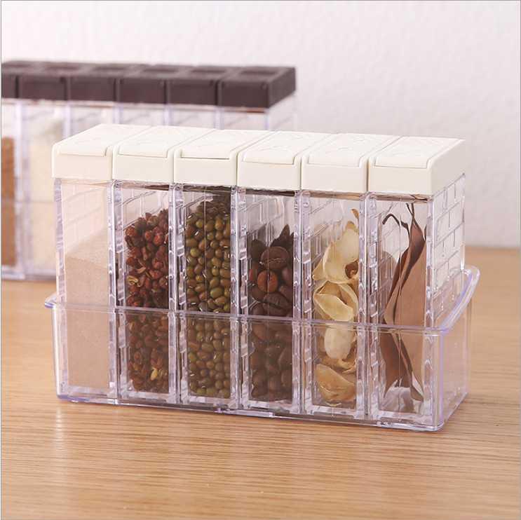 Storage Bottles & Jars Seasoning Jar Kitchen Supplies Set Transparent Box 6-piece Bottle
Storage Bottles & Jars Seasoning Jar Kitchen Supplies Set Transparent Box 6-piece Bottle