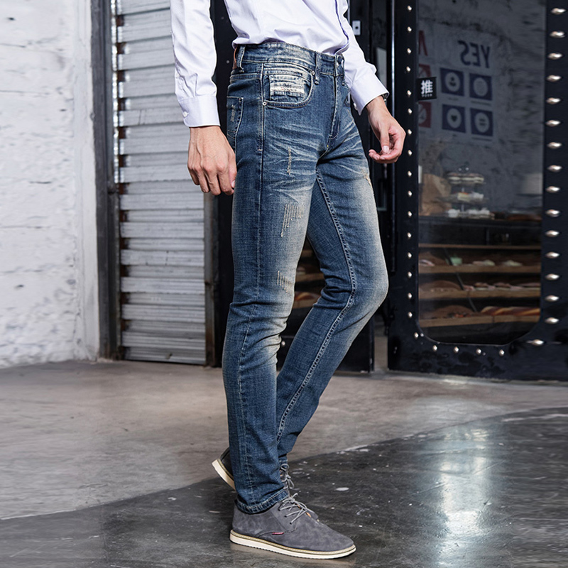 2021 New Italian Style Fashion Men Jeans Retro Blue Slim Fit Distressed Denim Trousers High Quality Vintage Designer Ripped Cotton Pants 876
2021 New Italian Style Fashion Men Jeans Retro Blue Slim Fit Distressed Denim Trousers High Quality Vintage Designer Ripped Cotton Pants 876