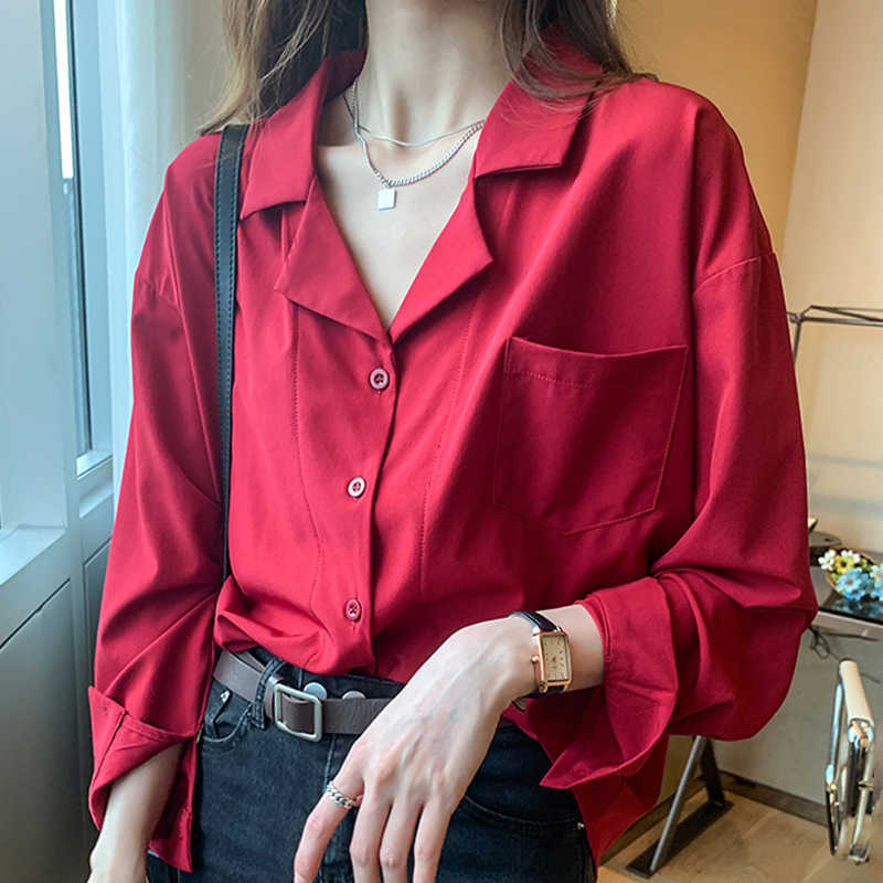 Blusas Mujer De Moda Blouse Women V-neck Office Blouse For Women Long Sleeve Chiffon Blouse Shirt Women Blouses Shirts D399 210602, Red
Blusas Mujer De Moda Blouse Women V-neck Office Blouse For Women Long Sleeve Chiffon Blouse Shirt Women Blouses Shirts D399 210602, Red