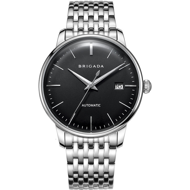 Watch Aiersh Straight Men's Business Mechanical Swiss Eta Movement Stainless St…