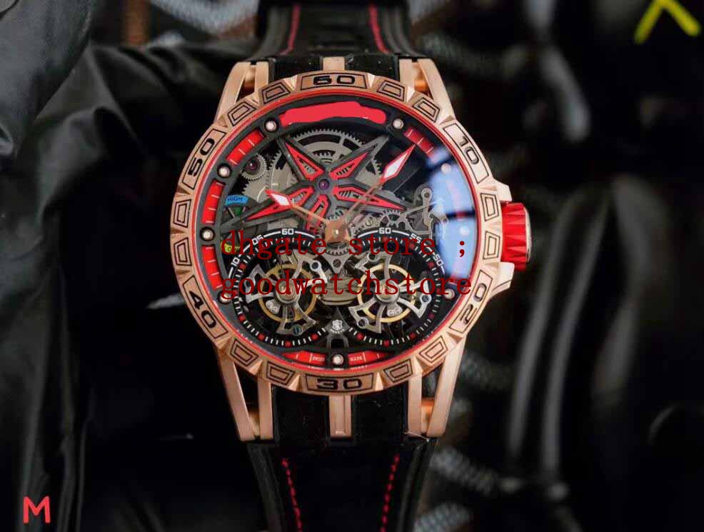 mens automatic watches master 46mm Excalibur Spider 18 Rose gold 316l stainless steel dial Hollow Mens Men's Sport Black rubber Watches
mens automatic watches master 46mm Excalibur Spider 18 Rose gold 316l stainless steel dial Hollow Mens Men's Sport Black rubber Watches