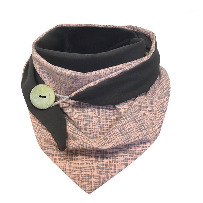 Scarves Luxury Winter Warm Soft Shawls Wraps Unisex Women Casual Printing Scarf Fashion Retro Multi-Purpose Shawl Button, Blue;gray