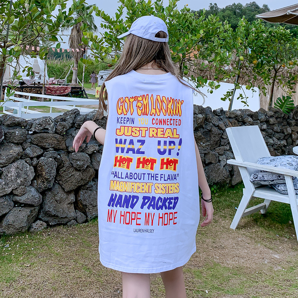 2021 New Sleeveless Graphic Tees Clothing Harajuku Japanese Kawaii Cartoon Cute Shirt Women Oversized Summer Top Streetwear Vest Ttwz, Green
2021 New Sleeveless Graphic Tees Clothing Harajuku Japanese Kawaii Cartoon Cute Shirt Women Oversized Summer Top Streetwear Vest Ttwz, Green