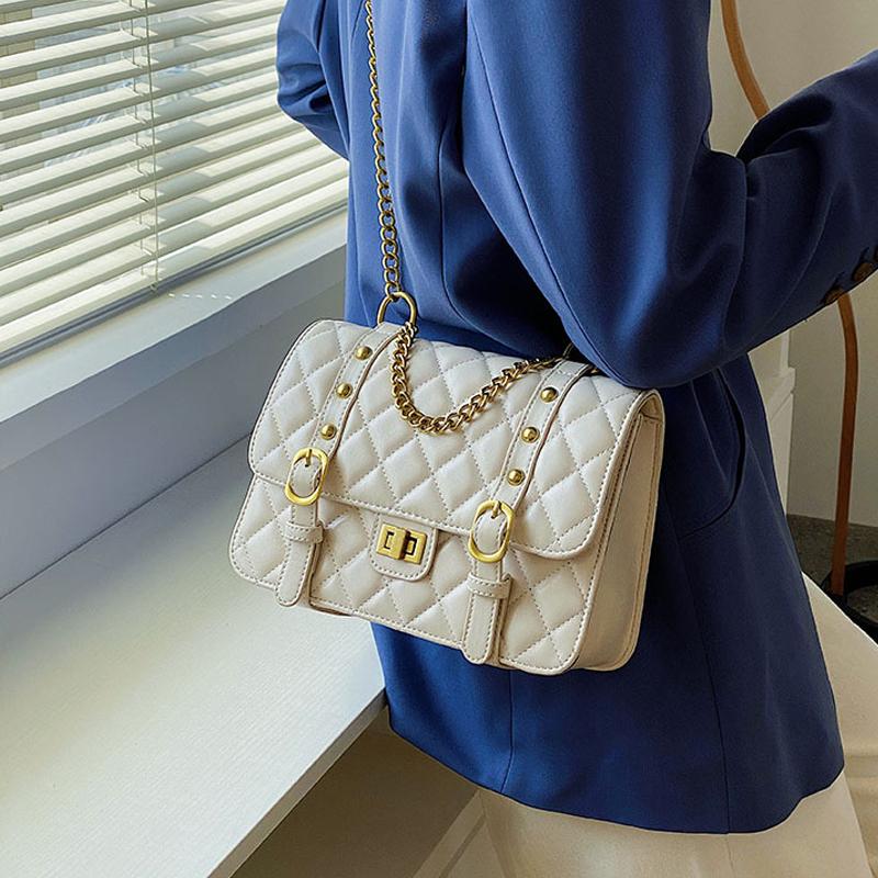 Evening Bags Fashion Rhombus Pattern Thread Small Bag Women's Simple Chain Messenger Female PU Leather Casual Shoulder Square
Evening Bags Fashion Rhombus Pattern Thread Small Bag Women's Simple Chain Messenger Female PU Leather Casual Shoulder Square