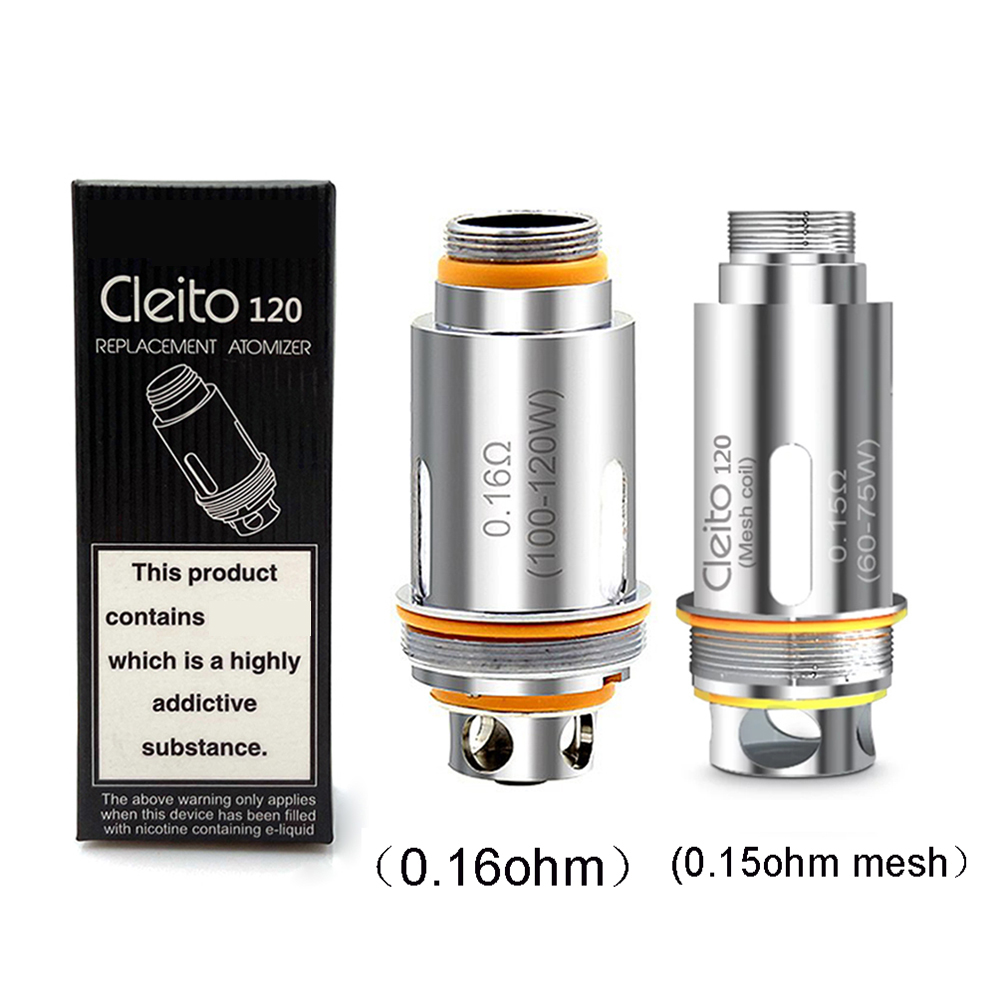 Cleito 120 Coil 0.15ohm Mesh 0.16ohm Replacement Vape Atomizer Coils Heads For Cleito 120 Pro Tank
Cleito 120 Coil 0.15ohm Mesh 0.16ohm Replacement Vape Atomizer Coils Heads For Cleito 120 Pro Tank