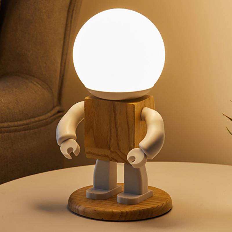Table Lamps Homhi Robot Lamp Cute Children Night Light Led Wood Bedroom Living Room Illumination Mini Japanese-Style Northern Europe
Table Lamps Homhi Robot Lamp Cute Children Night Light Led Wood Bedroom Living Room Illumination Mini Japanese-Style Northern Europe
