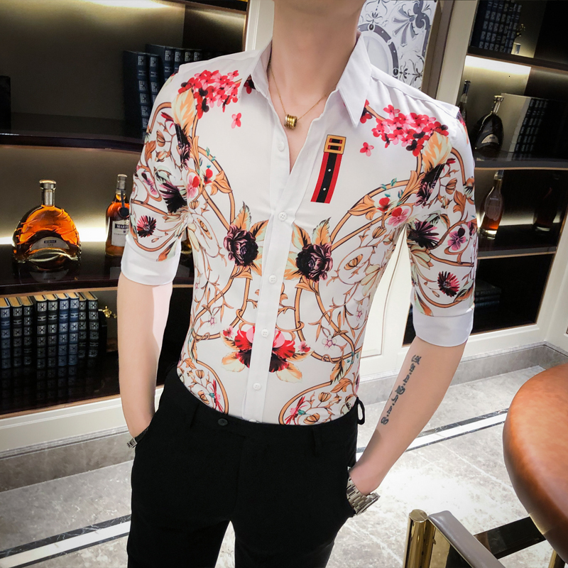 2021 New High Quality Floral Fashions Summer Half Club Tux Shirt Thin Casual Fit Men's Social Shirts 3xl Blouse Jo10, White
2021 New High Quality Floral Fashions Summer Half Club Tux Shirt Thin Casual Fit Men's Social Shirts 3xl Blouse Jo10, White