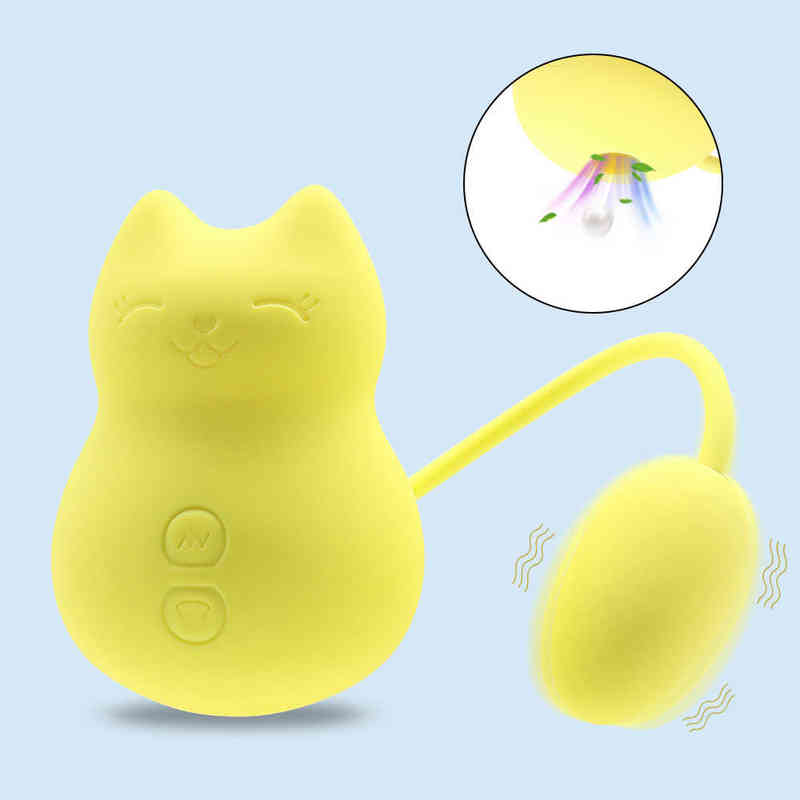 Vibrateurs NXY Vibrateurs Cute Boss Cat Vibrator 6 + 7 Fréquence Rechargeable Oeuf Vibrant Clitoris Stimulateur génital G Spot Massager Sex Toys