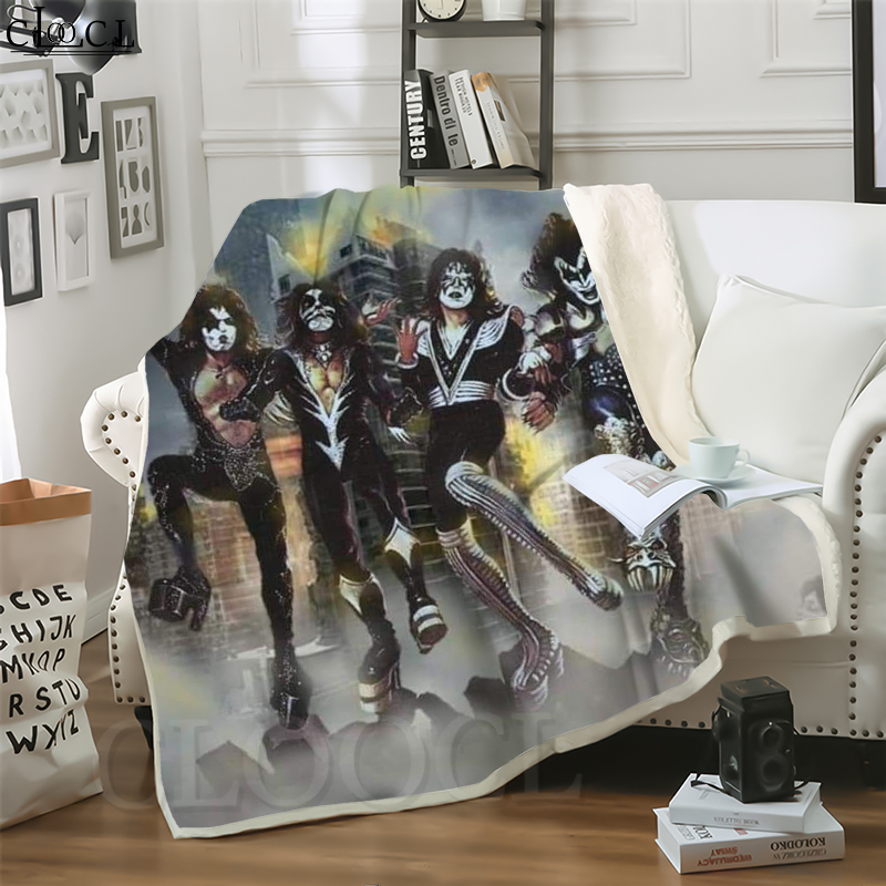 CLOOCL New Hard Rock Kiss Band 3D Print Hip-hop Style Air Conditioning Blanket Teens Bedding Throw Blankets Plush Quilt
CLOOCL New Hard Rock Kiss Band 3D Print Hip-hop Style Air Conditioning Blanket Teens Bedding Throw Blankets Plush Quilt