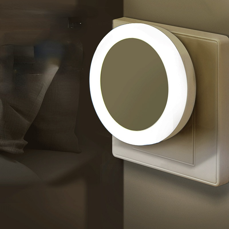 Led Night Light Children Sleeping Bedside Lamp Bedroom Room Lamp Plug In Electric Light Control Induction Night Light Dormitory Artifact