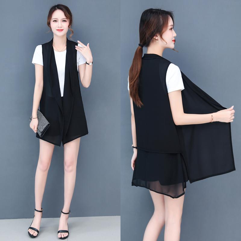 Women' Vests #0793 Black Kimono Long Vest Coat Women Summer Female Cardigan Chiffon Waistcoat Loose Thin Casual Sleeveless Jacket
Women' Vests #0793 Black Kimono Long Vest Coat Women Summer Female Cardigan Chiffon Waistcoat Loose Thin Casual Sleeveless Jacket