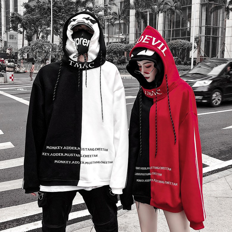 Letter Embroidery Hoodies Sweatshirts Thick Warm Hoody Headwear Hoodie Hip Hop Streetwear Clothing 201128