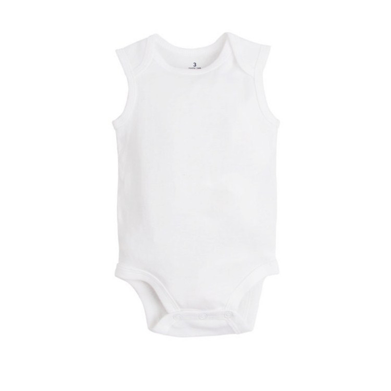 5 PCS/LOT born Baby Clothing Summer Sleeveless Baby Boy Girl Clothes 100% Cotton White Kids Baby Bodysuits & Jumpsuits 220307