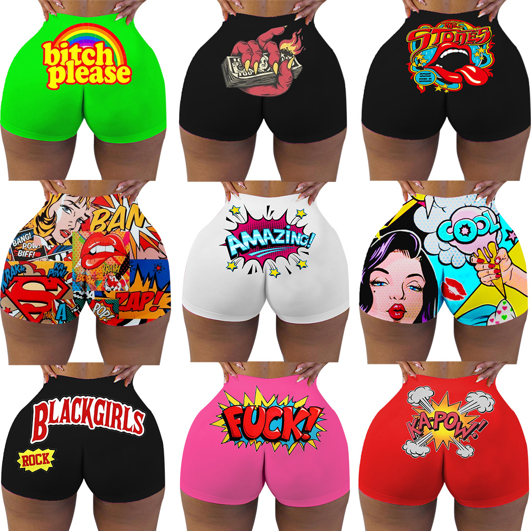 Women Shorts Letters Print Shorts Summer Workout Clubwear Homewear Women High Waist Club Fitness Booty Snack HOT cny2257, White;black
Women Shorts Letters Print Shorts Summer Workout Clubwear Homewear Women High Waist Club Fitness Booty Snack HOT cny2257, White;black