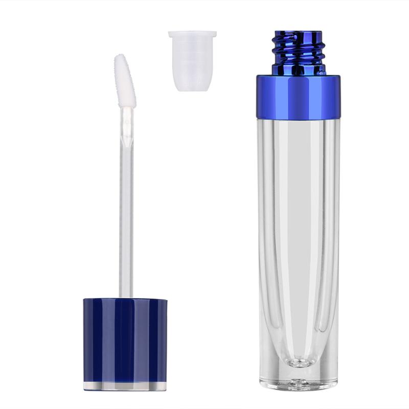5pcs 8ml Empty Lip Gloss Bottle Clear Lip Container With Rubber Stopper Women Girls Diy Tool Refillable Vials
