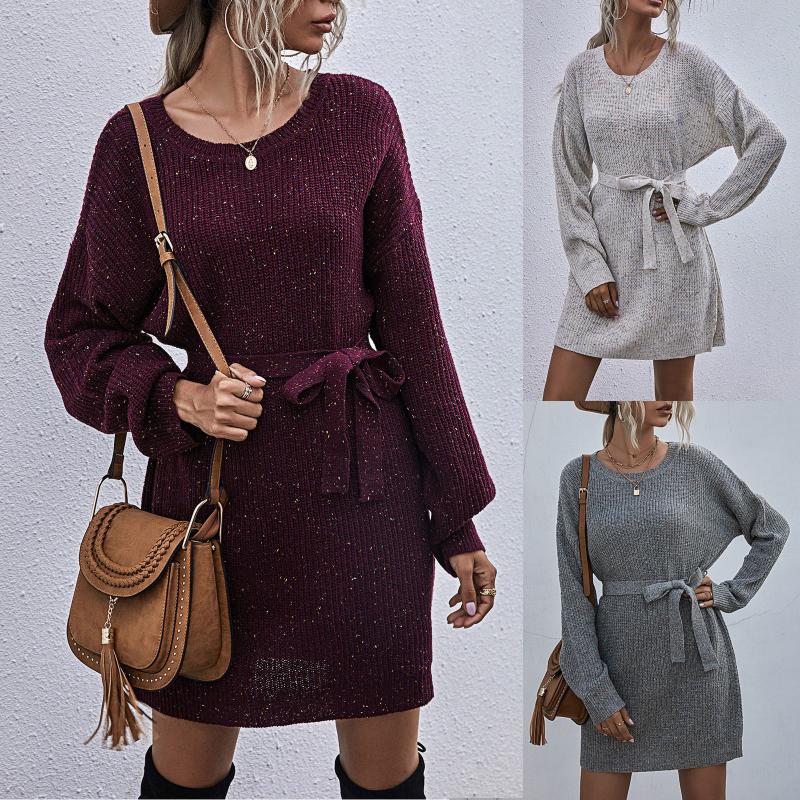 Women' Sweaters Womens Sweater Dress Ladies Winter Knitted Solid Color Loose Large Size Long Pulsets Sueter Mujer Invierno 2021, Beige
Women' Sweaters Womens Sweater Dress Ladies Winter Knitted Solid Color Loose Large Size Long Pulsets Sueter Mujer Invierno 2021, Beige