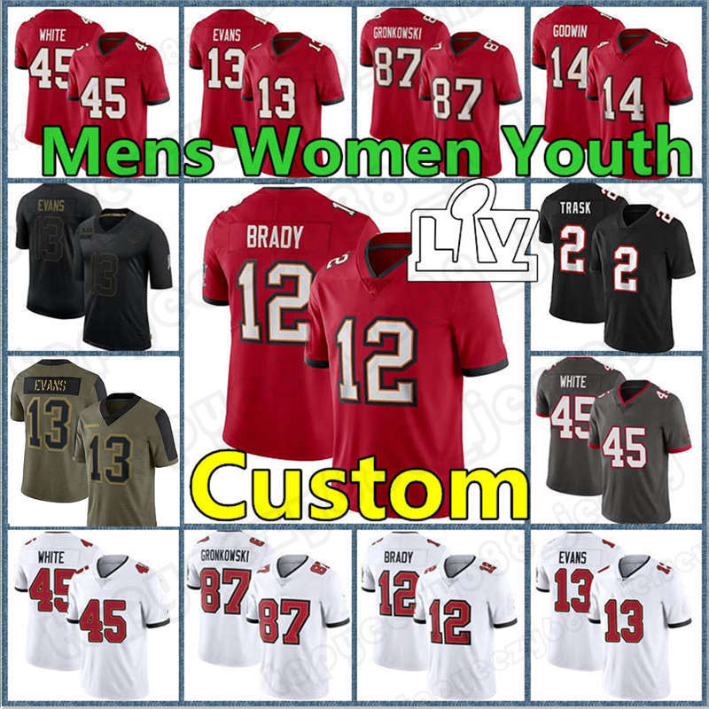 12 Tom Brady 13 Mike Evans Jerseys Chris Godwin 85 Julio Jones Football Devin White Rob Gronkowski Buccaneeres Logan Hall Antoine Winfield Jr Kyle Trask Lavonte David, Custom men (h d)
12 Tom Brady 13 Mike Evans Jerseys Chris Godwin 85 Julio Jones Football Devin White Rob Gronkowski Buccaneeres Logan Hall Antoine Winfield Jr Kyle Trask Lavonte David, Custom men (h d)