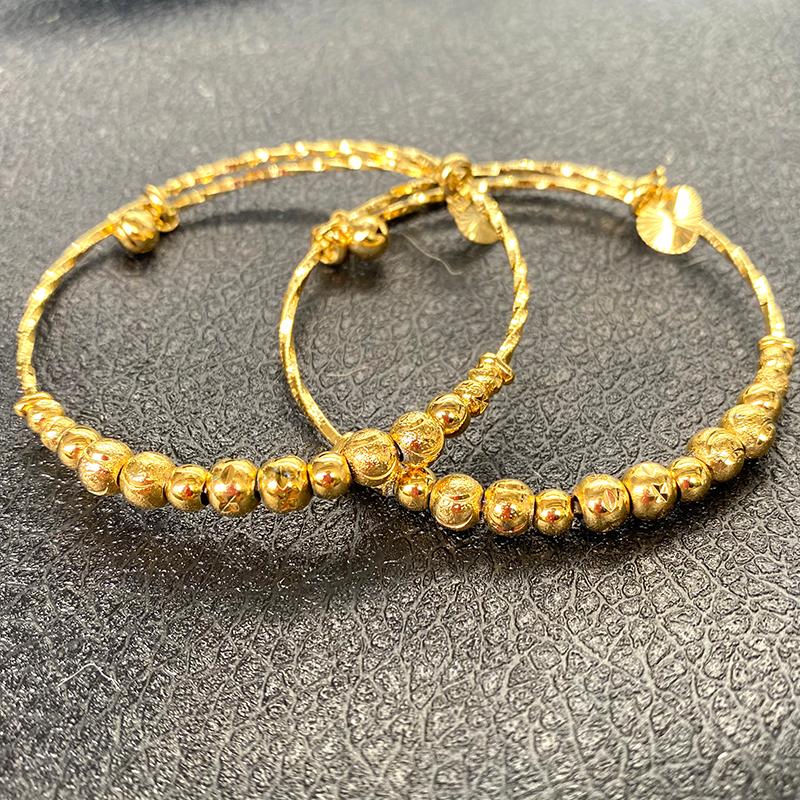 Bangle 2pcs/lot Bracelet Bead Bangles Gold Heart Small Bell African 24k Ball Love Dubai Women Wedding Party Gifts
Bangle 2pcs/lot Bracelet Bead Bangles Gold Heart Small Bell African 24k Ball Love Dubai Women Wedding Party Gifts