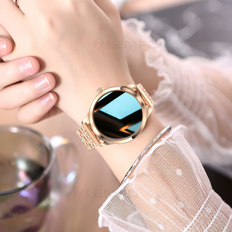 Smart Watch Women LEMFO LW07 Diamond Strap DIY Watch Face Full Stainless Steel Smart Watch for Women IP68 Waterproof Womeng, Gold
Smart Watch Women LEMFO LW07 Diamond Strap DIY Watch Face Full Stainless Steel Smart Watch for Women IP68 Waterproof Womeng, Gold