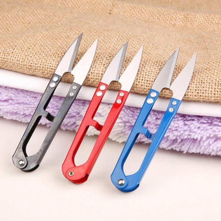 High Quality u Shape Clippers Trimming Scissors Sewing Tool Embroidery Snips Beading Thrum Thread Cutter Mini Scissors Wholesale