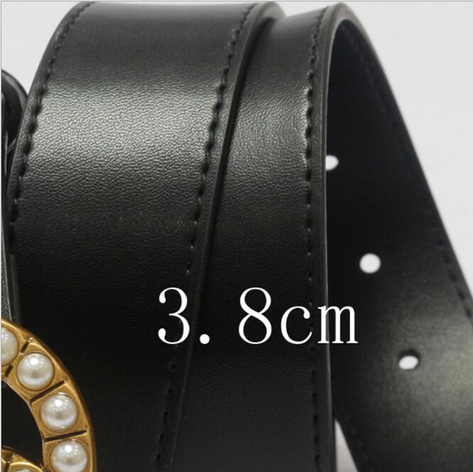 Belts Ladies Cowhide Belts Smooth Buckle True Belt Factory Straight Hair with Jeans Dress, Black;brown