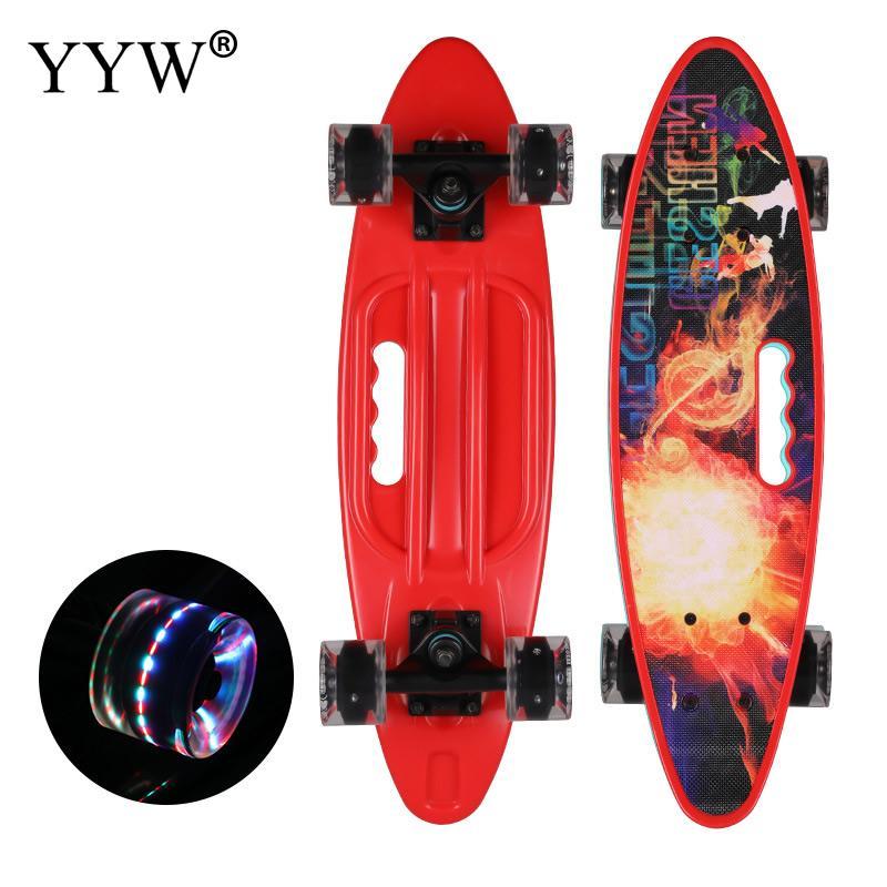 Skateboarding YYW 61cm/24inch Fishboard Mini Cruiser Skateboard Adult Children'S Scooter Banana Fish Board Outdoor Sport Portable Skate, Blue
Skateboarding YYW 61cm/24inch Fishboard Mini Cruiser Skateboard Adult Children'S Scooter Banana Fish Board Outdoor Sport Portable Skate, Blue
