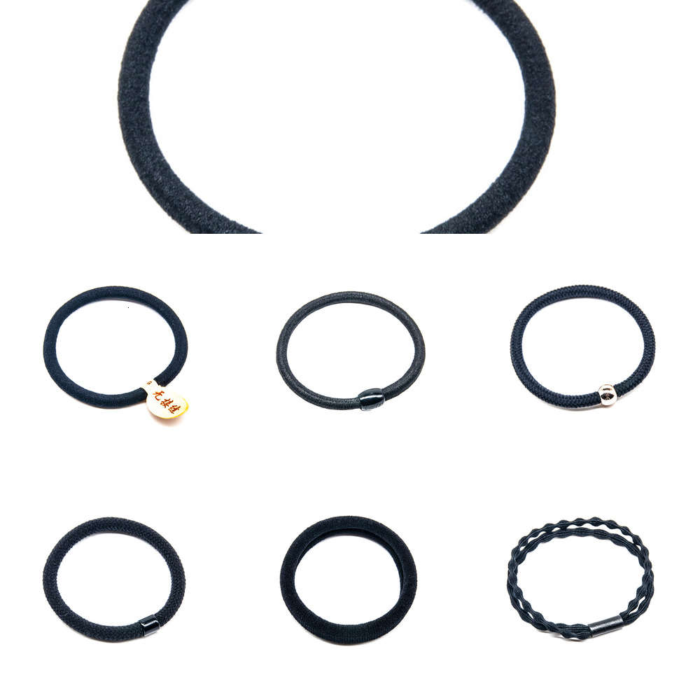black thick High basic elastic and durable rope seamls leather band tied thin hair circle backing Headband 2021
black thick High basic elastic and durable rope seamls leather band tied thin hair circle backing Headband 2021