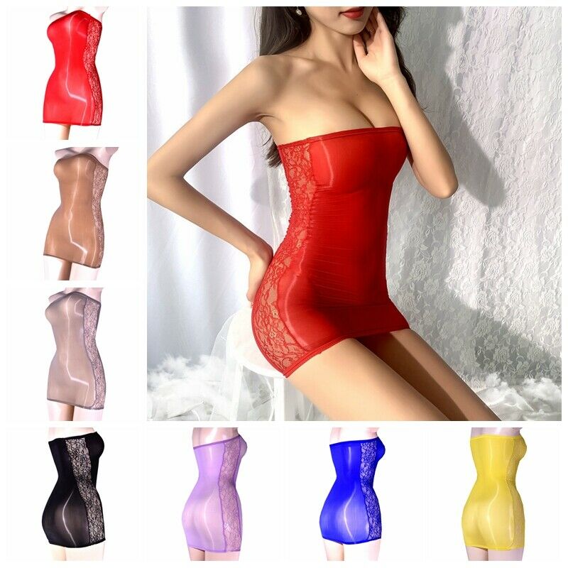 Lady Oiled Shiny Floral Lace Mini Dress Boob Tube Strapless See Through Bodycon, Black;white
Lady Oiled Shiny Floral Lace Mini Dress Boob Tube Strapless See Through Bodycon, Black;white