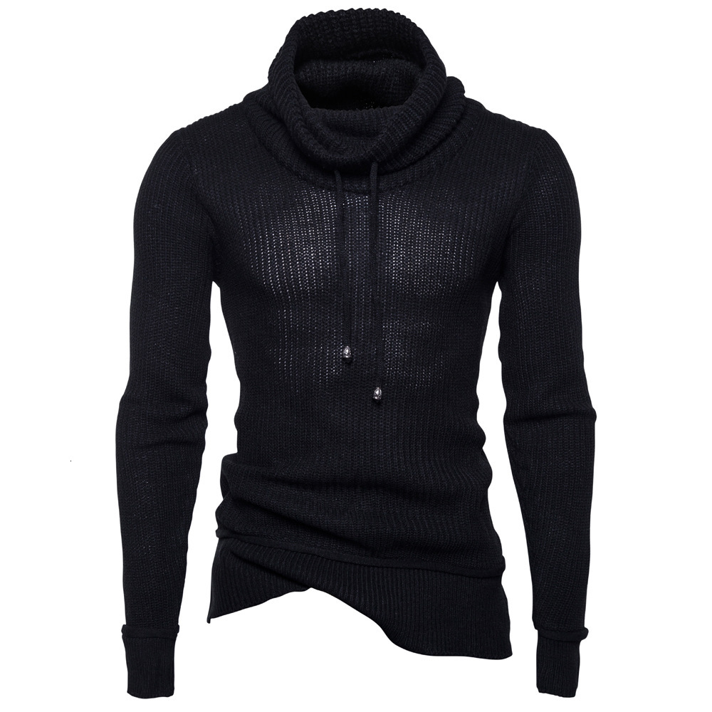 2021 New Men Long Sleeve Turtleneck Solid Color Regular Sweater with Hat Q4q5, Black
2021 New Men Long Sleeve Turtleneck Solid Color Regular Sweater with Hat Q4q5, Black