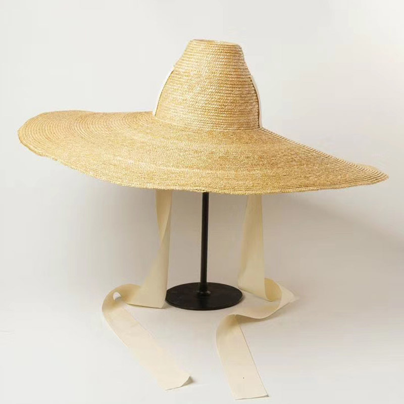 2021 New Women Natural Woven Straw Big Brim Floppy Sun High Top Ribbon Band Giant Jumbo Sombrero Adult Summer Beach Hat G74w, With beige ribbon
2021 New Women Natural Woven Straw Big Brim Floppy Sun High Top Ribbon Band Giant Jumbo Sombrero Adult Summer Beach Hat G74w, With beige ribbon