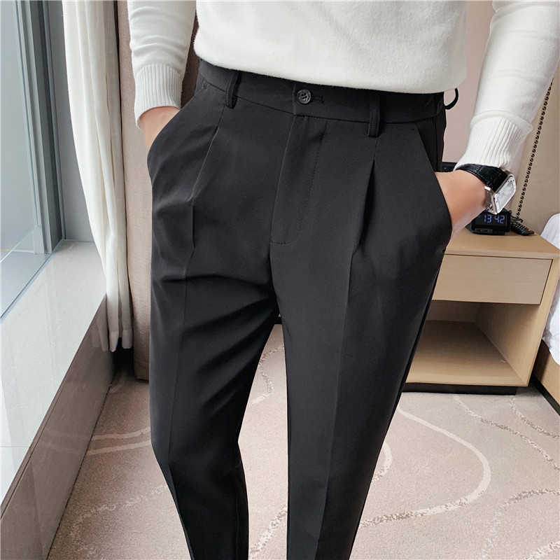 Spring Wedding Business Dress Pants Men Fashion Casual Suit Pants Streetwear Pantalon Homme Office Social Trousers White 210527, Creamy-white
Spring Wedding Business Dress Pants Men Fashion Casual Suit Pants Streetwear Pantalon Homme Office Social Trousers White 210527, Creamy-white