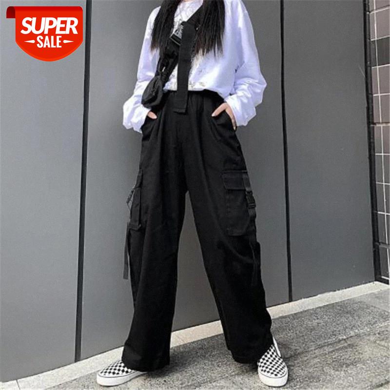 S-3XL Plus Size Long Pants Women Casual High Waist Cargo Pants Women Loose Solid Black Trousers Pockets Elastic Waist Bottoms #6J7M, Black;white
S-3XL Plus Size Long Pants Women Casual High Waist Cargo Pants Women Loose Solid Black Trousers Pockets Elastic Waist Bottoms #6J7M, Black;white