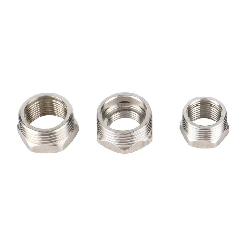 Garden Irrigation Stainless Steel Threaded Adapter Water Reducer Connectors Water Tap Faucet Couplings 1/2" 3/4" 1" Thread
Garden Irrigation Stainless Steel Threaded Adapter Water Reducer Connectors Water Tap Faucet Couplings 1/2" 3/4" 1" Thread