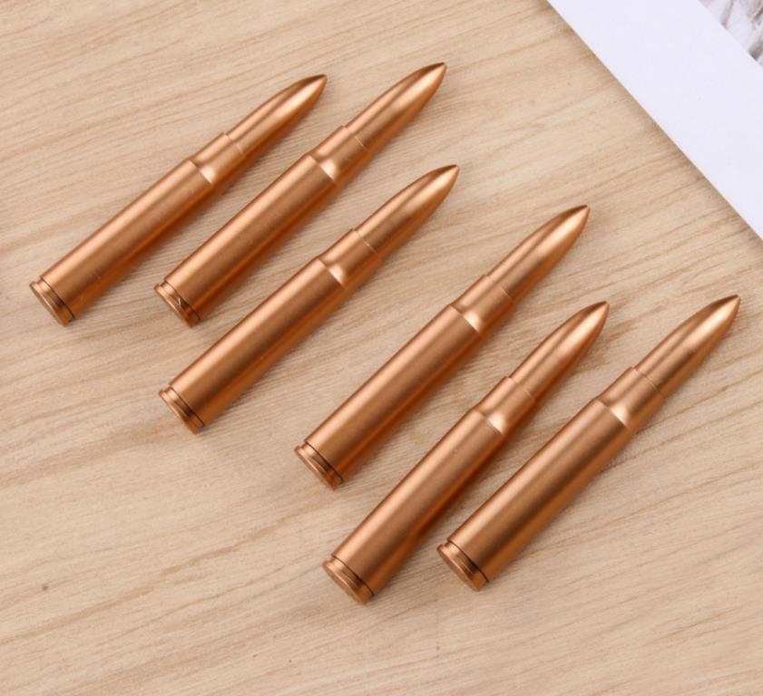Rocket Shape Bullet Ballpoint Pen Roller Ball Pens Kids Office School Students Gift Party Favor Stationery Gold