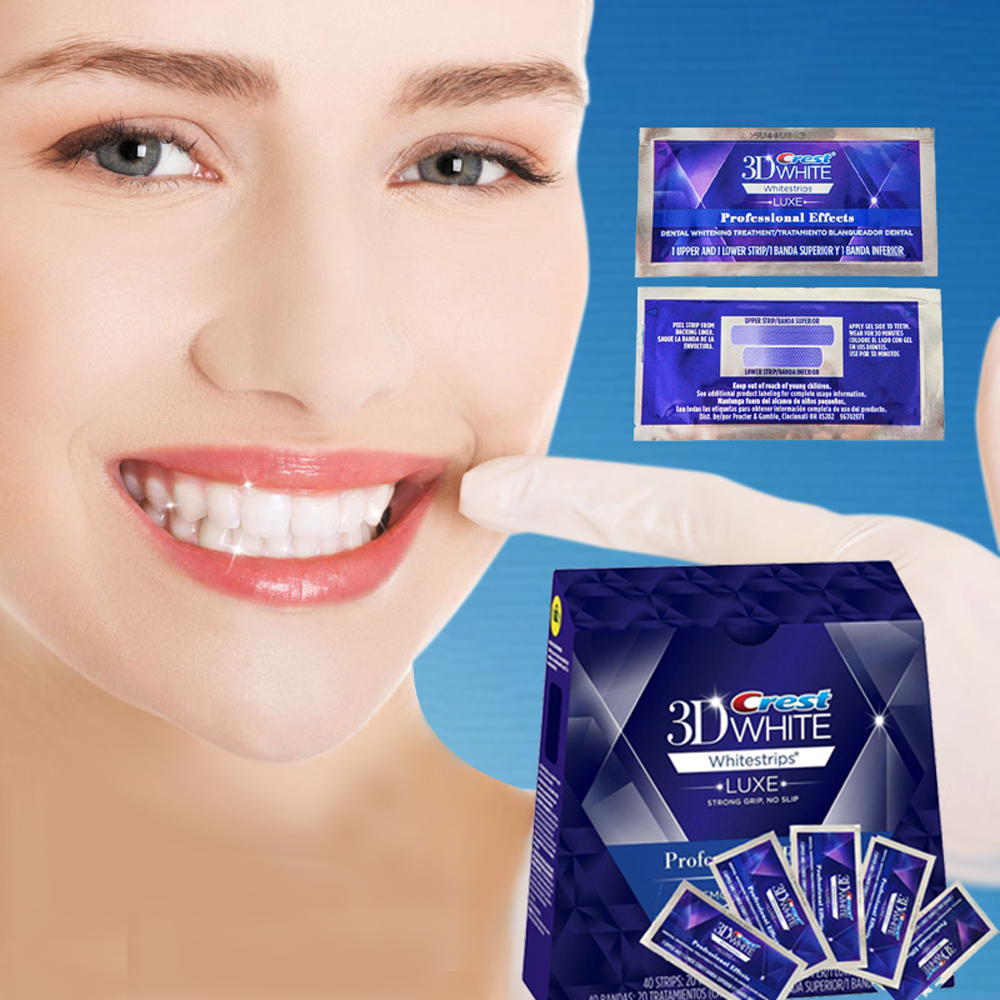 5 Pouch/10 Strips Crest 3D White Whitestrips LUXE Original Professional Effects Teeth Whitening Strips Tooth Bleaching Gel
5 Pouch/10 Strips Crest 3D White Whitestrips LUXE Original Professional Effects Teeth Whitening Strips Tooth Bleaching Gel