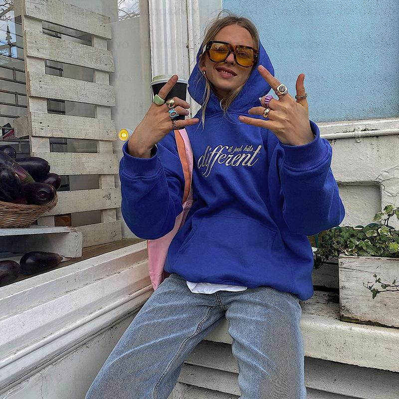 Men's Hoodies & Sweatshirts Vintage Oversized Women Letter Embroidery Harajuku Winter Fall Long Sleeve Hooded Loose Female, Blue
Men's Hoodies & Sweatshirts Vintage Oversized Women Letter Embroidery Harajuku Winter Fall Long Sleeve Hooded Loose Female, Blue