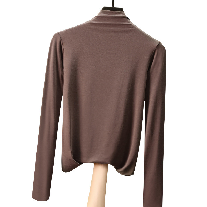 Hot Sale New Autumn Winter Basic Tops Long Sleeve Slim Thin Sexy T-shirt Women Fashion Solid Color Cloth Femme 210302