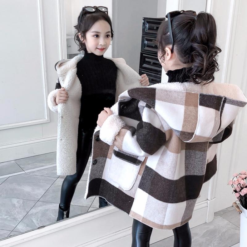 Jackets 4-14Years Teen Children Overcoat Snowsuit Kids Thick Lambsool Parka Girls Plaid Hooded Long Coat Toddler Winter Clothes, Blue;gray
Jackets 4-14Years Teen Children Overcoat Snowsuit Kids Thick Lambsool Parka Girls Plaid Hooded Long Coat Toddler Winter Clothes, Blue;gray