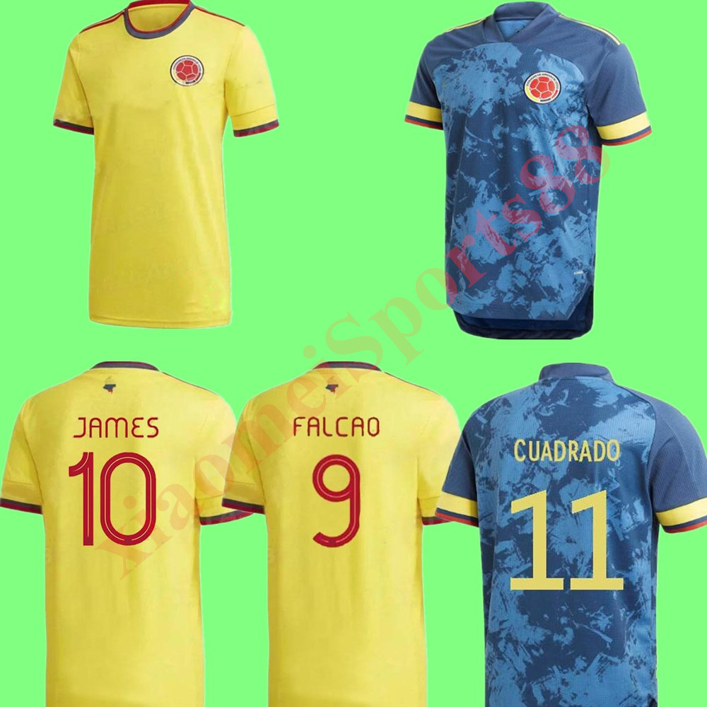 NEW 2020 2021 Colombia away soccer jerseys 20 21 JAMES Cuadrado copa america colombia football shirt FALCAO Camiseta de futbol maillot