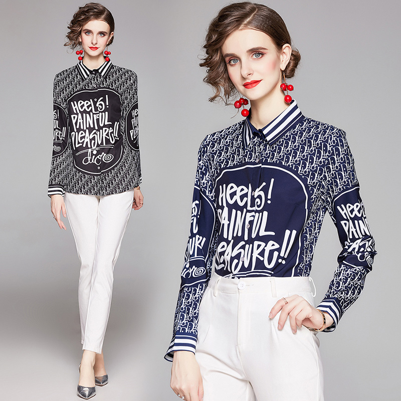 2012 Quality Spring Runway Shirts Plus Size Long Sleeve Lapel Women's Button Shirt Tops Autumn Winter Casual Office Ladies Designer Blouses, Blue
2012 Quality Spring Runway Shirts Plus Size Long Sleeve Lapel Women's Button Shirt Tops Autumn Winter Casual Office Ladies Designer Blouses, Blue
