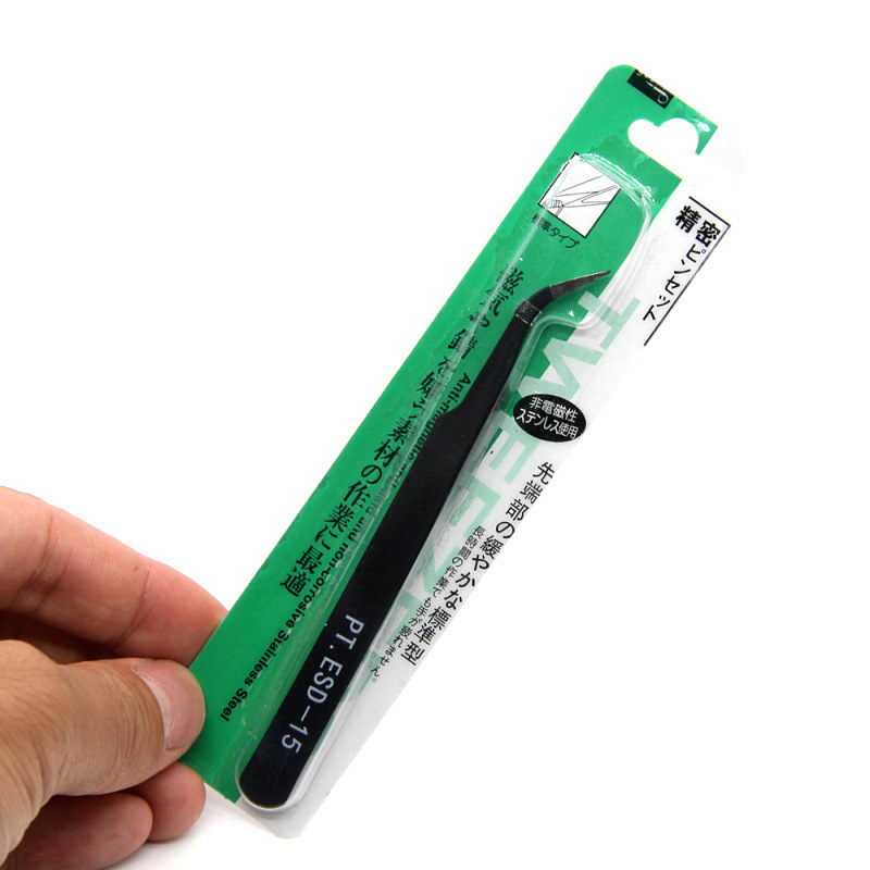 Top Quality Anti-static Precision Tweezers Set Pinzas Pincet Stainless Steel ESD Tweezer Curved Electronics Repair Vaping Pen Tools
Top Quality Anti-static Precision Tweezers Set Pinzas Pincet Stainless Steel ESD Tweezer Curved Electronics Repair Vaping Pen Tools