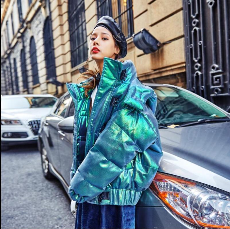Women' Trench Coats Laser Bread Winter Jacket Women Thick Cotton Quilted Coat Loose Womens Jackets Parka Casual Female Hooded Snow Wear, Laser green
Women' Trench Coats Laser Bread Winter Jacket Women Thick Cotton Quilted Coat Loose Womens Jackets Parka Casual Female Hooded Snow Wear, Laser green