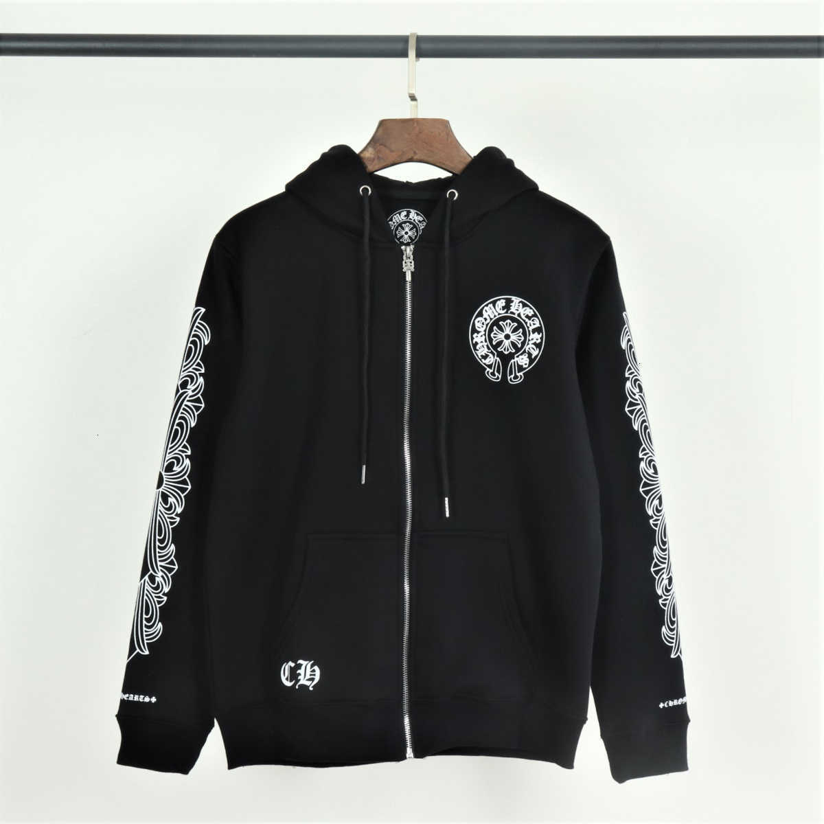 Autumn and Winter Crosin Zipper Sweater Men's Super Fire Print Horseshoe Sanskrit Hooded Long s, Black
Autumn and Winter Crosin Zipper Sweater Men's Super Fire Print Horseshoe Sanskrit Hooded Long s, Black