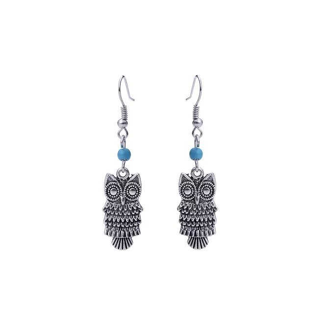 women's owl Tibetan silver Turquoise Charm earrings GSTQE042 fashion gift national style women DIY earring
women's owl Tibetan silver Turquoise Charm earrings GSTQE042 fashion gift national style women DIY earring